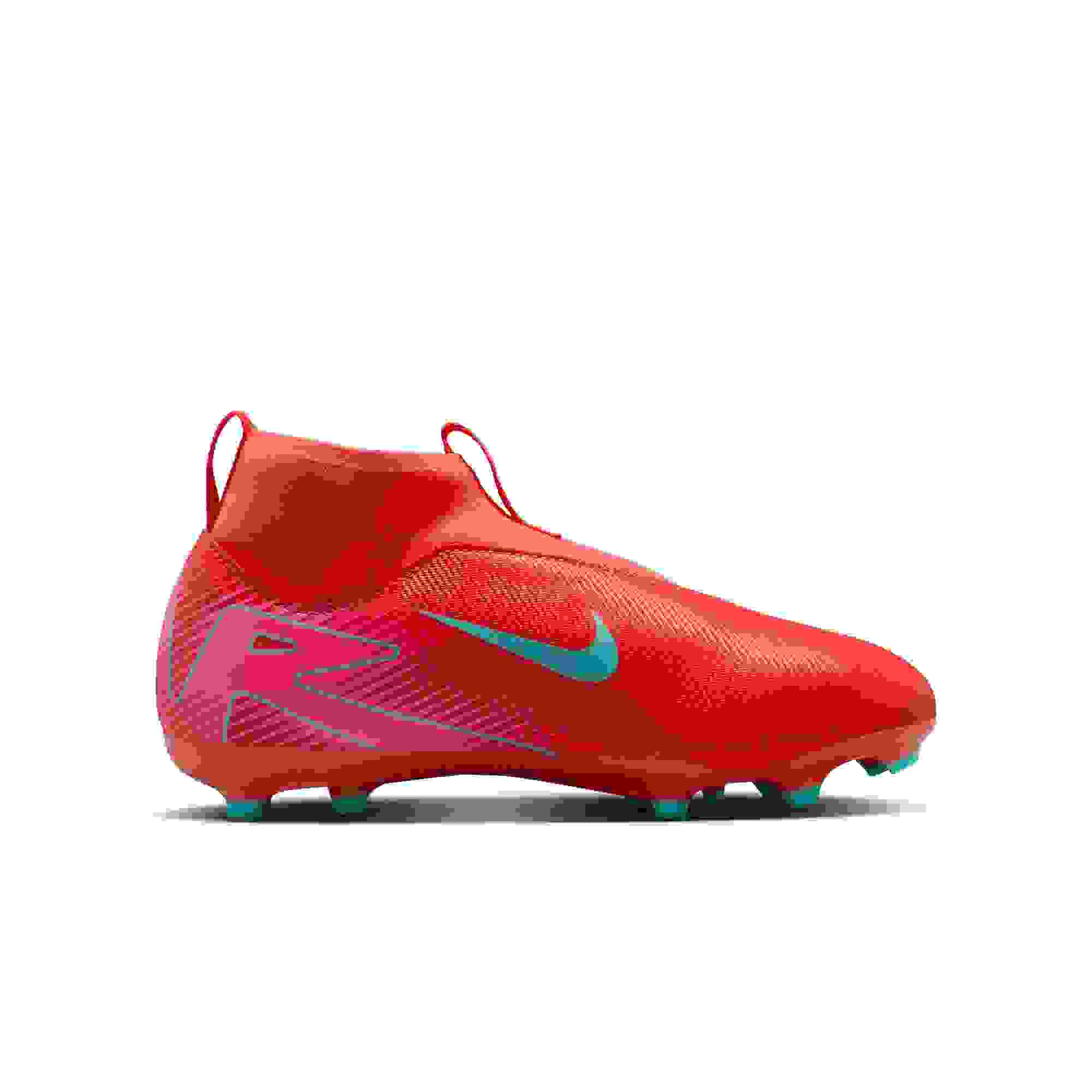 Nike Jr. Mercurial Superfly 10 Academy MG Grade School Boys' "Ember Glow/Aurora Green" Soccer Cleat